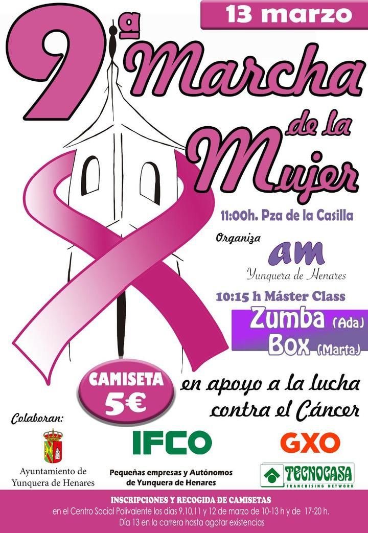 Yunquera de Henares celebrará su IX Marcha de la Mujer el próximo 13 de marzo