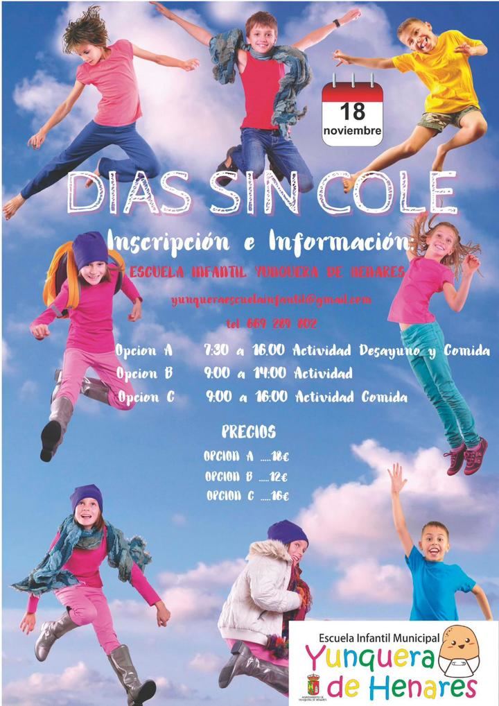 La Escuela Infantil Municipal de Yunquera de Henares pone en marcha su programa ‘Días sin cole’