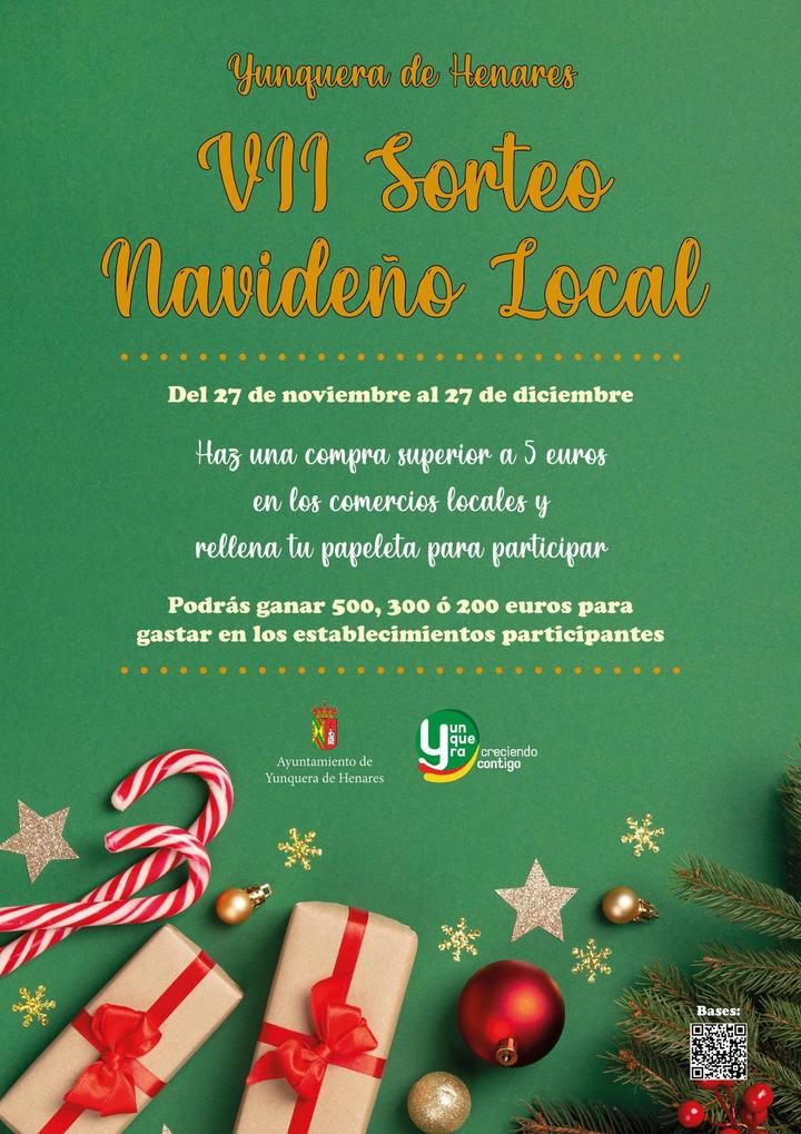 El VII Sorteo Navideño Local de Yunquera de Henares comienza el próximo 27 de noviembre