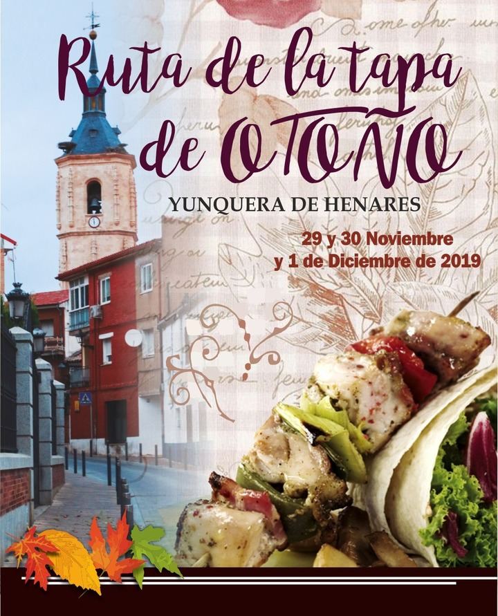Yunquera de Henares celebrará su I Ruta de la Tapa de Otoño 