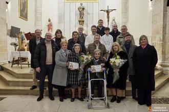 Yunquera de Henares celebró el Santo Ángel de la Guarda homenajeando a Eusebia Hurtado y Victoria Nuevo