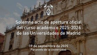 Solemne Acto de Apertura del curso académico 2025-2026 en la Universidad de Alcalá
