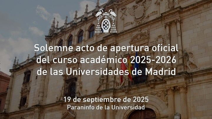 Solemne Acto de Apertura del curso académico 2025-2026 en la Universidad de Alcalá