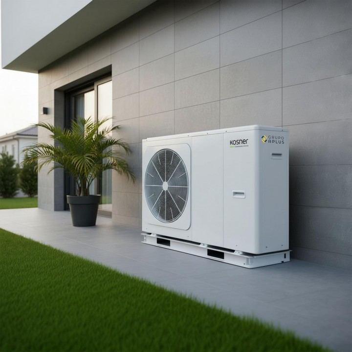 La aerotermia permite a hogares de 160 m² reducir su factura energética de 2.400€ a 1.120€ anuales