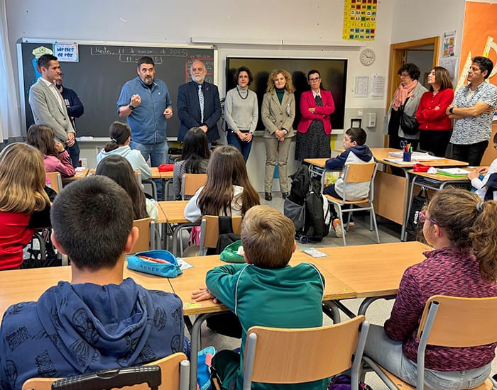 Estudiantes del CEIP 'Maestra Teodora' asisten a taller de sostenibilidad en Marchamalo