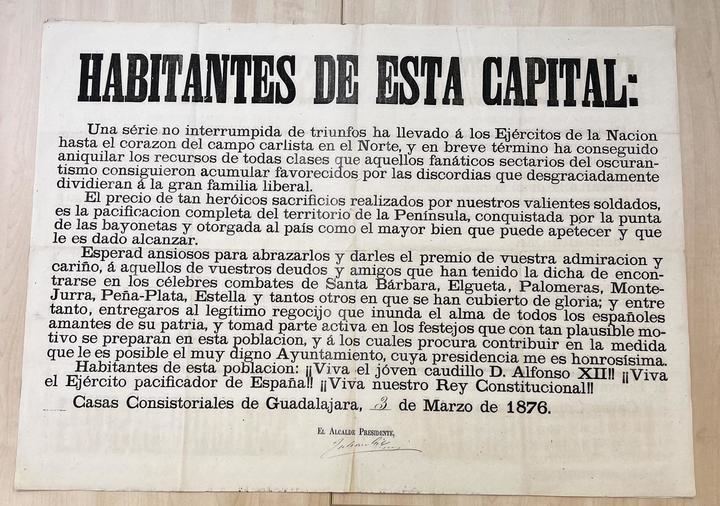 El Archivo municipal de Guadalajara lanza un proyecto de divulgación con el Documento del mes