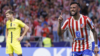 2-0. La pegada alivia al Atlético de Madrid ante el Villarreal