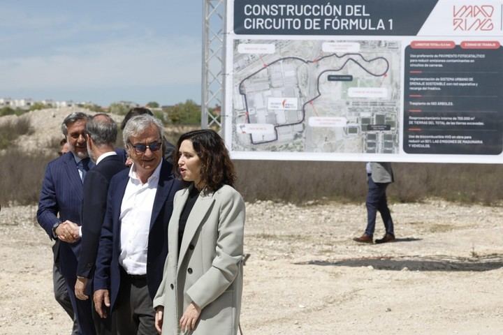 Ayuso presenta el nuevo circuito de Fórmula 1 de Madrid