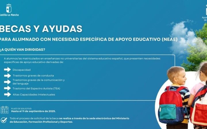 Convocatoria abierta para Becas y Ayudas NEAE 2025