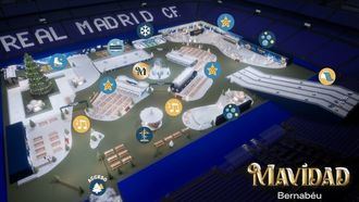 El Bernabéu acoge un parque de Navidad