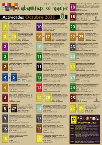 Actividades de octubre en Cabanillas ya disponibles
