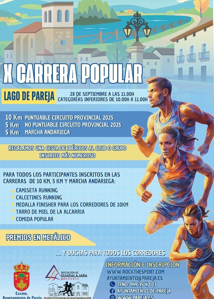 La Carrera Popular Lago de Pareja celebra su X Edición