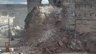 Se derrumba una de las torres del Castillo de Escalona en Toledo
