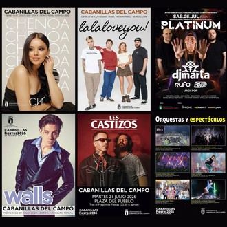 Grandes artistas animarán las Fiestas de Cabanillas 2026 con conciertos gratuitos
