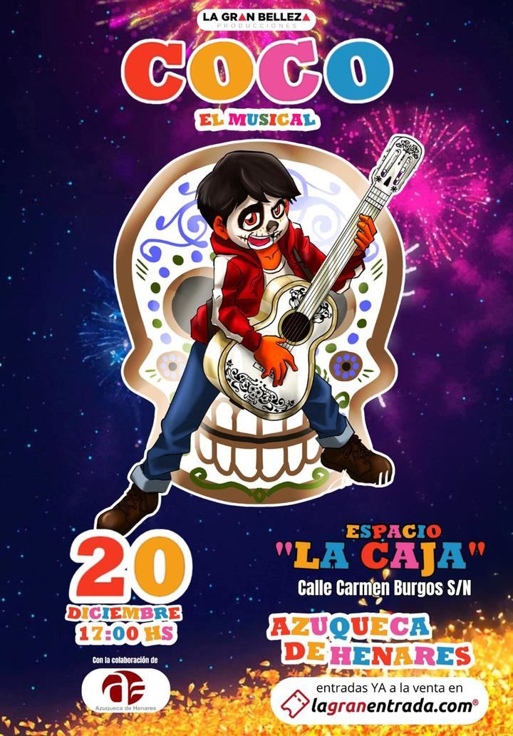 Esta tarde se ponen a la venta las entradas en Azuqueca del espectáculo infantil Coco, el musical