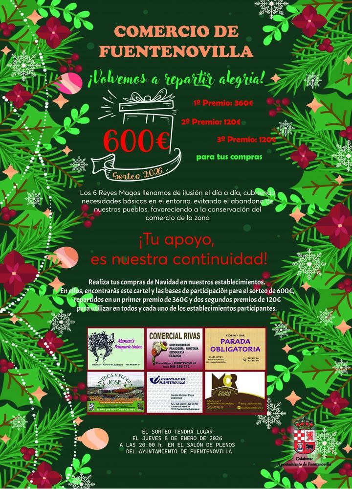 Fuentenovilla impulsa el comercio local con su concurso de Reyes Magos