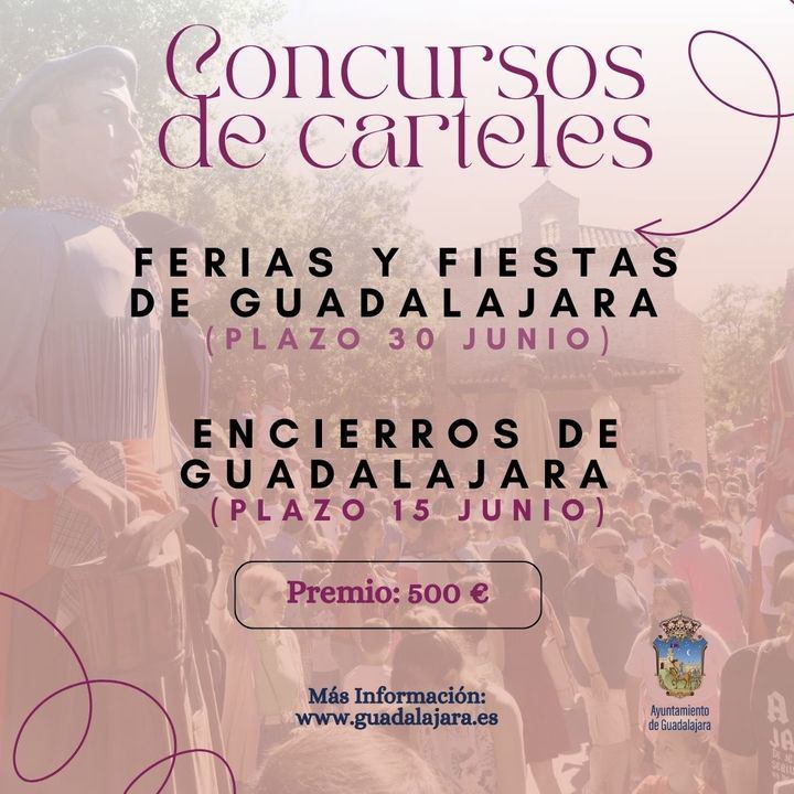 Diseña la fiesta y la imagen del encierro de Guadalajara, participa en los concursos de carteles