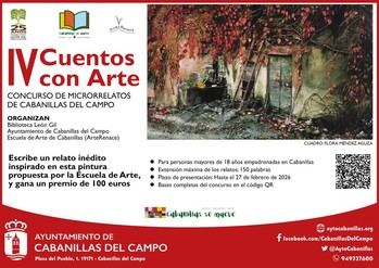 Abierto el plazo para el cuarto Concurso de Microrrelatos «Cuentos con Arte» en Cabanillas del Campo