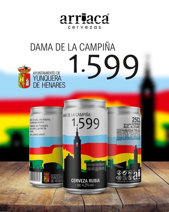 Yunquera de Henares presenta su cerveza de edición especial: 1599, Dama de la Campiña