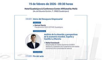 Desayuno de trabajo de Rafael Doménech con CEOE-CEPYME Guadalajara