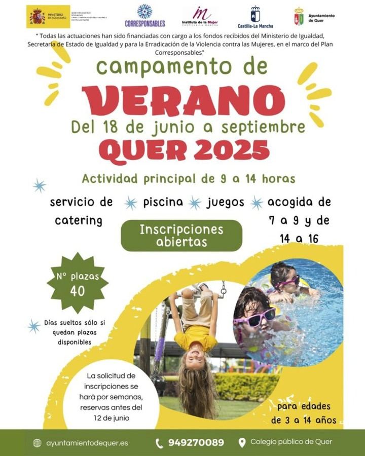 Cierre de inscripciones para el Campamento de Verano el 13 de junio