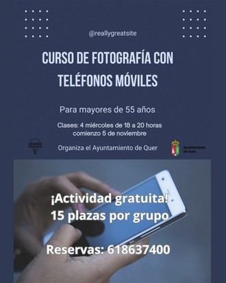 Curso gratuito de fotografía para mayores de 55 en Quer