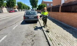 Cabanillas del Campo implementa un plan de desbroce ante una complicada temporada de maleza
