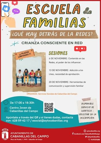 Nueva edición de la Escuela de Familias en Cabanillas del Campo