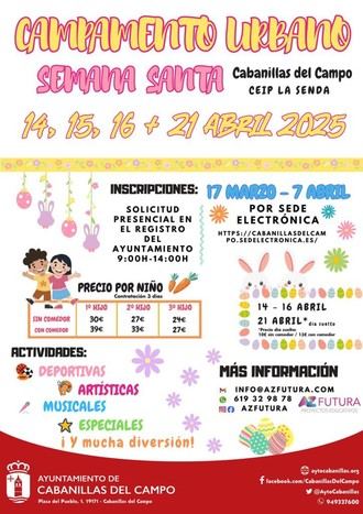 Campamento urbano en Cabanillas del Campo durante Semana Santa