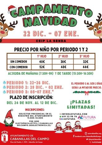 Campamento Urbano de Navidad en Cabanillas del Campo del 22 de diciembre al 7 de enero