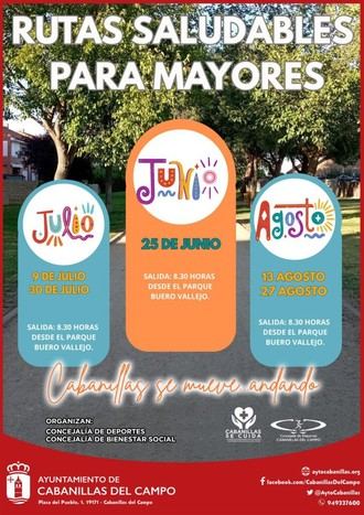 Cabanillas del Campo lanza paseos saludables para mayores este verano