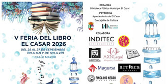 El Casar se prepara para su V Feria del Libro del 25 al 27 de septiembre