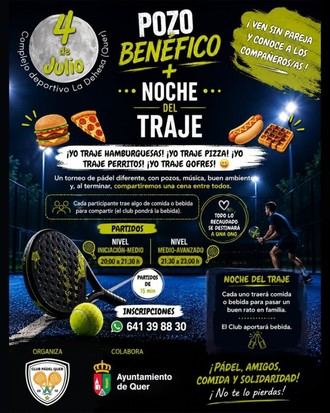 El Club de Pádel Quer celebra una Noche Solidaria con deporte y convivencia