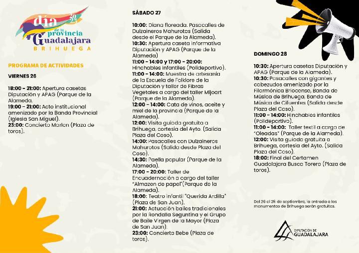 Brihuega se prepara para un fin de semana lleno de actividades en el Día de la Provincia 2025