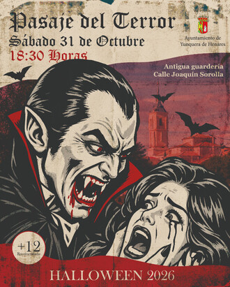 Yunquera celebrará HALLOWEEN 2026 con un escalofriante «PASAJE DEL TERROR» el próximo 31 de octubre