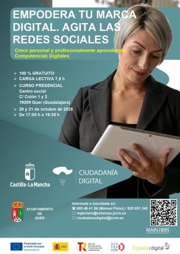 Curso gratuito en Quer para potenciar tu marca digital y redes sociales