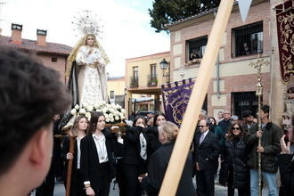 La procesión del Encuentro pone un final soleado a una Semana Santa en Guadalajara marcada por la lluvia