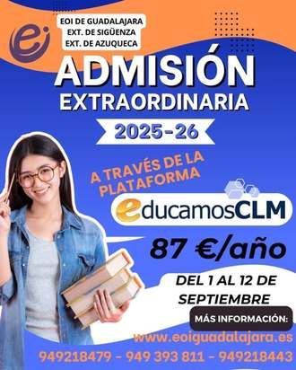 La Escuela Oficial de Idiomas cierra mañana su plazo extraordinario de admisión para el curso 2025/2026
