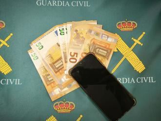 La Guardia Civil de Guadalajara detiene a una persona por estafa y falsificación de moneda