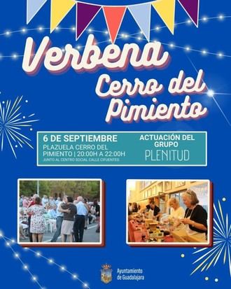 Verbena del Cerro del Pimiento anima las fiestas de Guadalajara este sábado