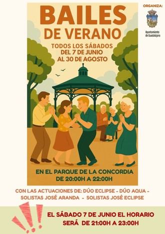 Regresan los Bailes de Verano al Parque de la Concordia en Guadalajara