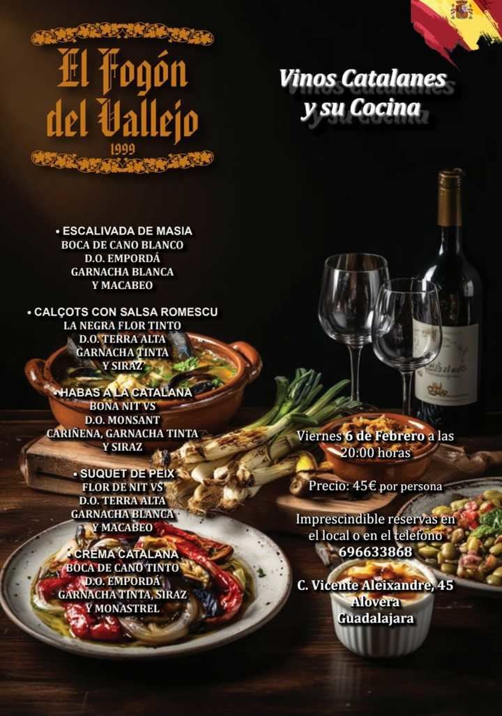 Extraordinaria Cena de Armonía de Escalivadas y CalÇots en el Fogón del Vallejo de Alovera