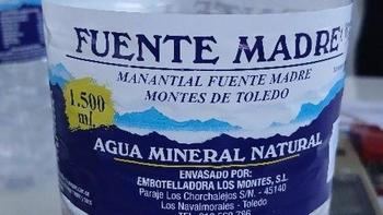 La AESAN alerta de la presencia de Pseudomonas aeruginosa en un lote de agua mineral de la marca Fuente Madre