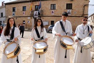 Fuentenovilla celebra su Semana Santa marcada por la sobriedad, la tradición y el protagonismo de su banda