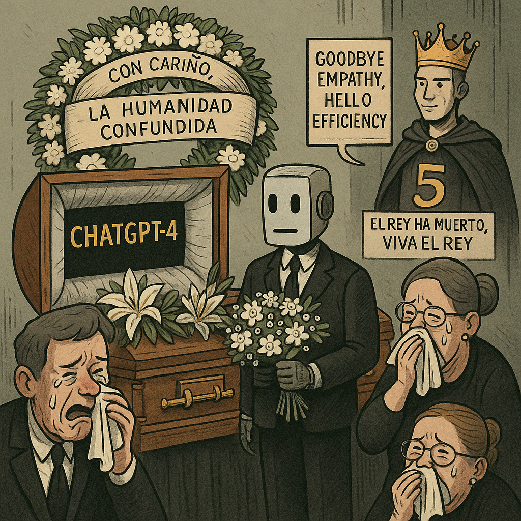 Emotivo funeral de despedida al ChatGPT-4