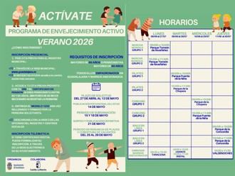 Guadalajara inicia inscripciones para el programa de envejecimiento activo 'Actívate' 2026