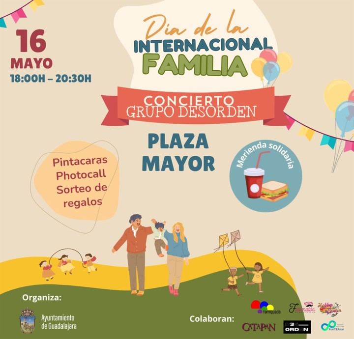 Guadalajara festeja el Día de la Familia con música y actividades en la Plaza Mayor