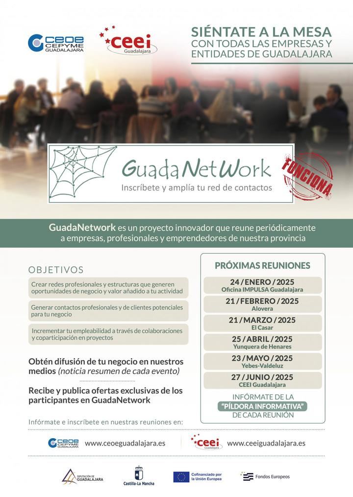 GuadaNetWork vuelve un año más con seis nuevos encuentros para este primer semestre del año