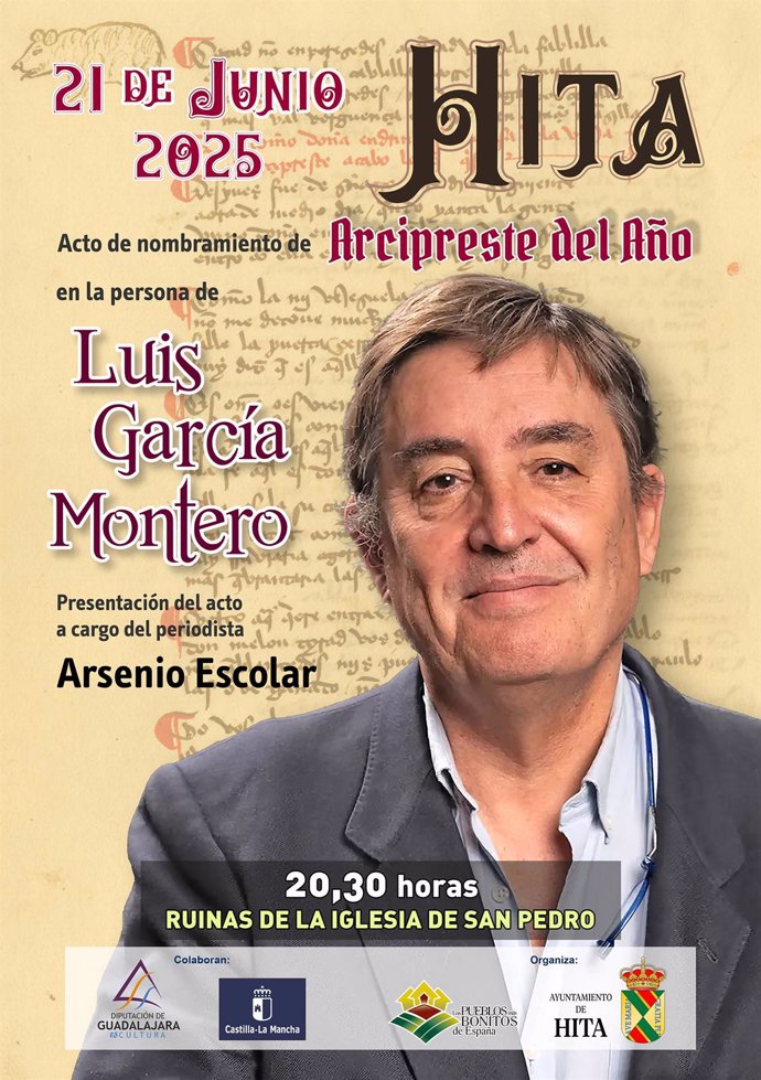 Hita proclama Arcipreste del Año al poeta Luis García Montero