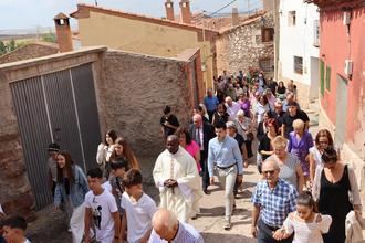 El portavoz del PP en la Diputación celebra San Agustín con los vecinos de Hombrados
